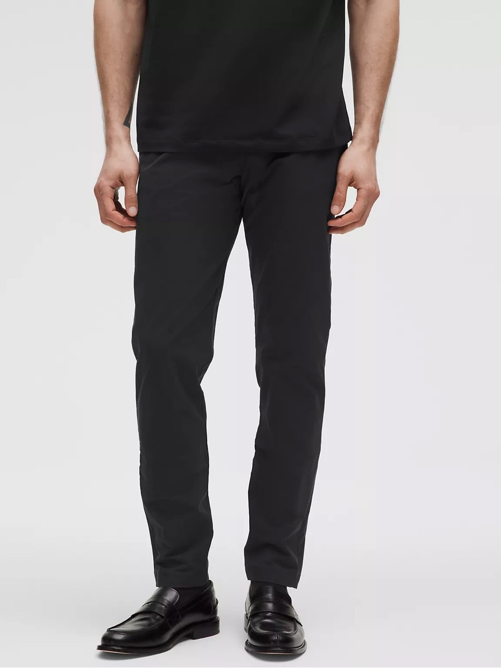 LULULEMON ABC slim fit regular trouser in black 30 waist 32 long